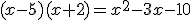 (x-5)(x+2)=x^2-3x-10